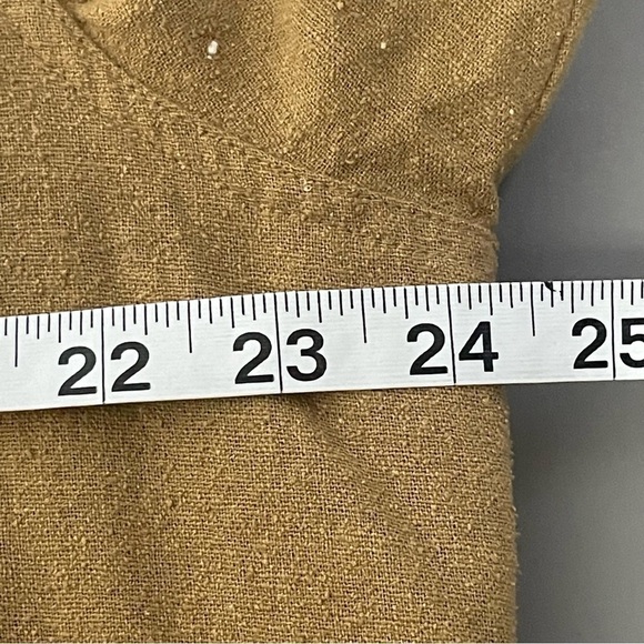 Oleg Cassini Vintage Open Front Jacket – 100% Silk, Gold Jeweled Front - Picture 12 of 13